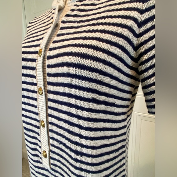 Zadig & Voltaire Tahoe Striped Knit Dress NWT Navy and Cream Striped XS - Picture 5 of 10